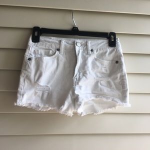Aeropostale White Jeans Shorts